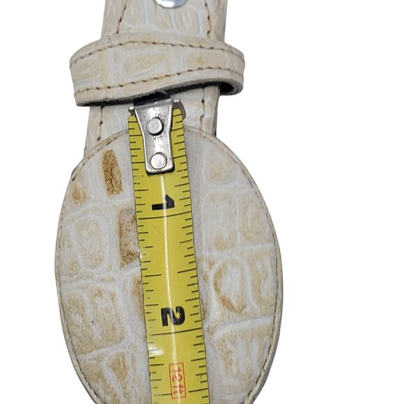 Vtg Donaldo Western Wear Cream Alligator Leather Belt Sz XS 24" Rodeo Cowboy‎ - Picture 4 of 12